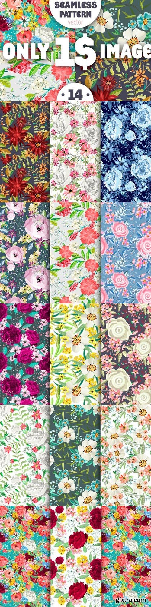 Pack of seamless patterns