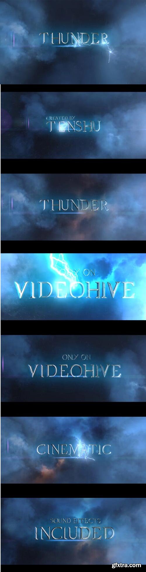 Videohive - Cinematic Thunder Opener - 33911001