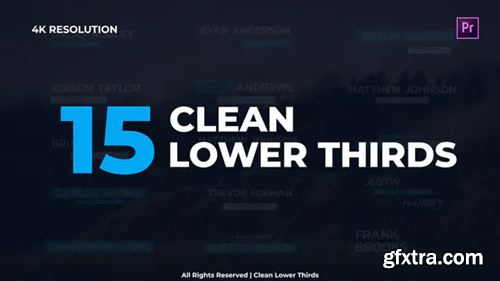 Videohive Clean Lower Thirds 29953354