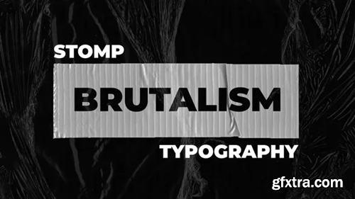 Videohive Brutalism Stomp Typography 31426234