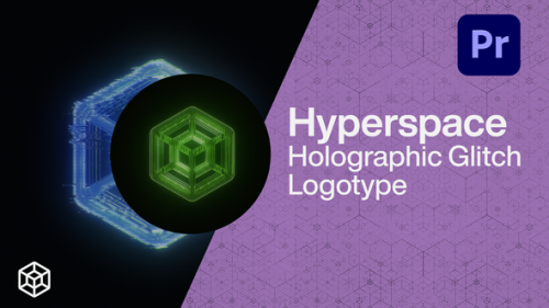 Videohive - Hyperspace - Holographic Glitch Logo - 33948614