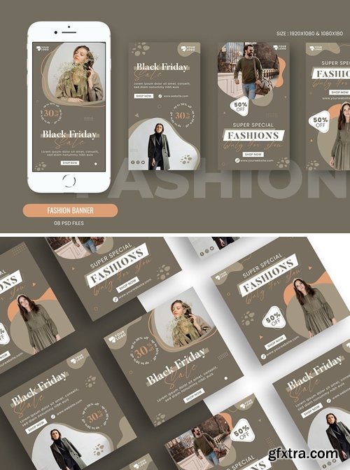 Fashion Black Friday Banner Template