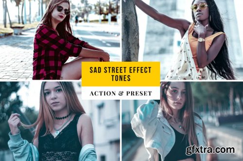 Sad Street Effect Tones Action & Lightroom Preset