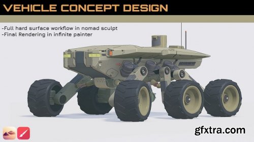 Gumroad – Vehicle Concept Design in NomadSculpt by Fred Dupere