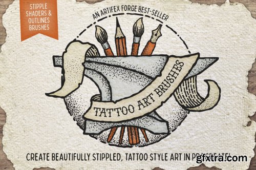 CreativeMarket - Tattoo Art Brushes - Procreate 4692079