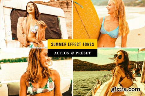 Summer Effect Tones Action & Lightroom Preset