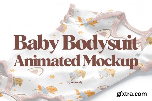 CreativeMarket - Baby Bodysuit Animated Mockup 6491561