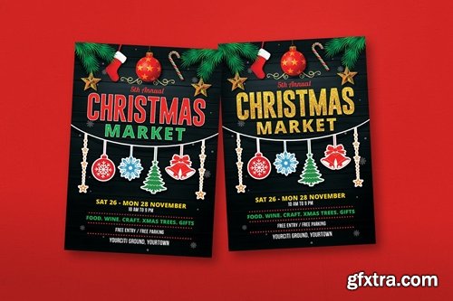 Christmas Market / Party Flyer Poster