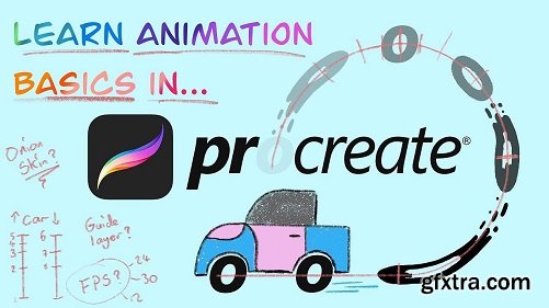 Learn Animation Basics in Procreate: Animate a Looping Car gif!