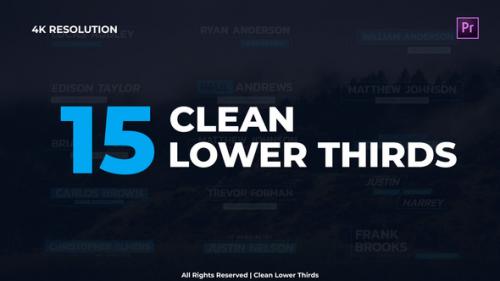Videohive - Clean Lower Thirds - 29953354