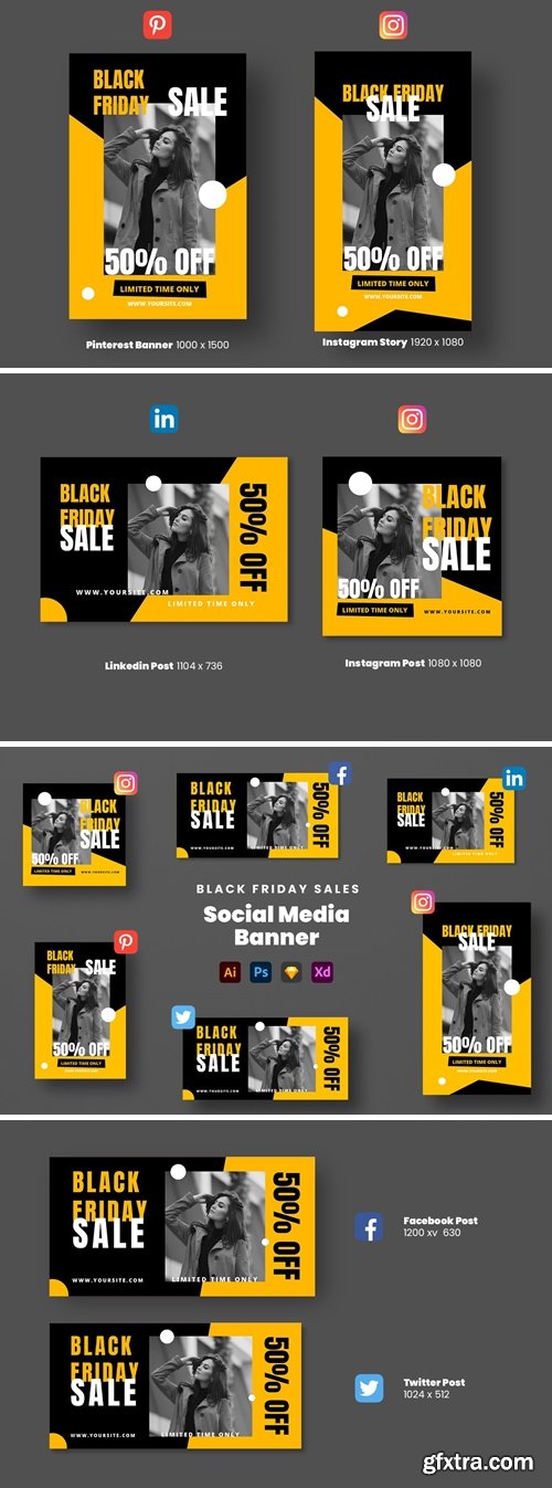 Black Friday Sales Social Media Banner