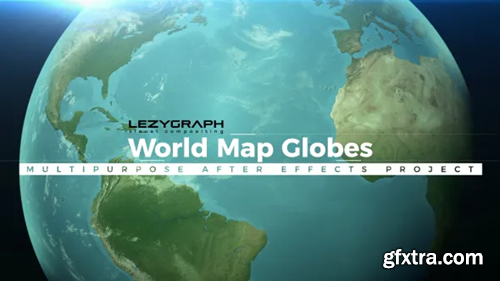 Videohive World Map Globes 20709289