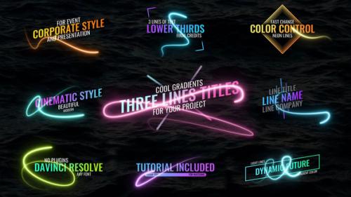Videohive - Light Lines Titles - 33947920
