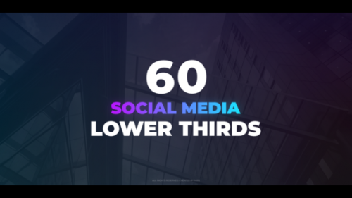 Videohive - 60 Social Media Lower Thirds - 27549810