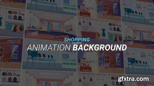 Videohive Shopping - Animation background 34060956