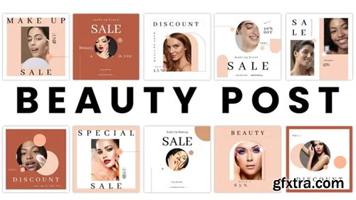 Videohive Beauty And Fashion Instagram Post Pack 34080758