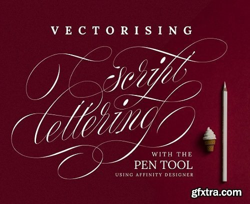 Pen tool for lettering: Vectorising scripts with the pen tool using Affinity Designer