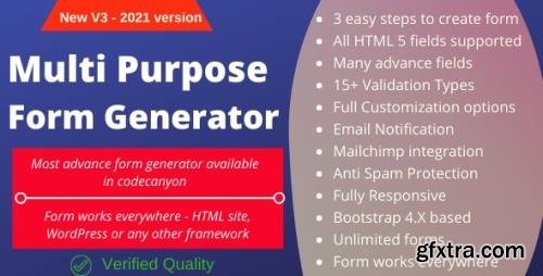 CodeCanyon - Multi-Purpose Form Generator & docusign (All types of forms) with SaaS v4.0 - 19472616 - NULLED