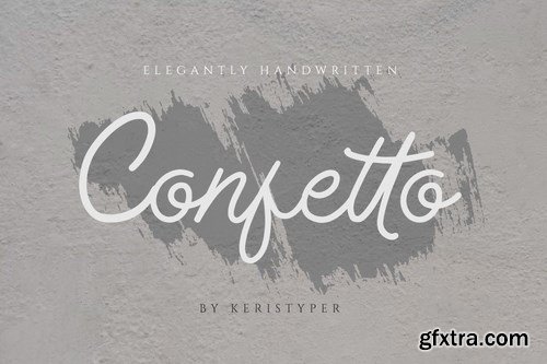 Confetto Monoline Elegantly Handwritten Font