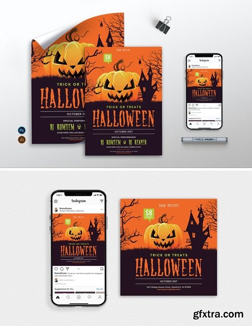 Halloween vol.2 - Flyer, Poster, Instagram RB