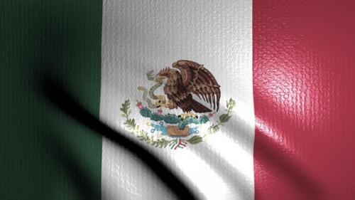 Videohive - Ultra realistic mexico flag - 34112012