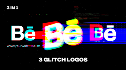 Videohive - Glitch Logos For Premiere Pro - 34134325