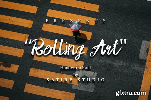 Rolling Art - Handwrite Font