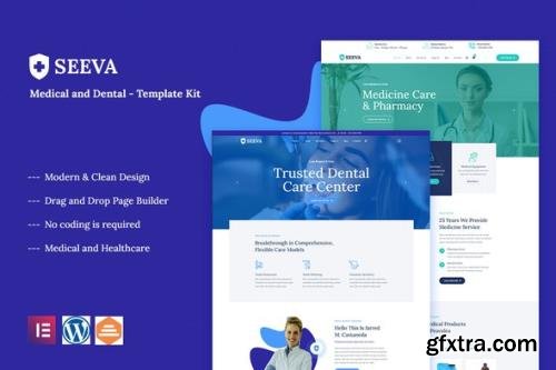 ThemeForest - Seeva v1.0.0 - Medical & Dental Elementor Template Kit - 34150148