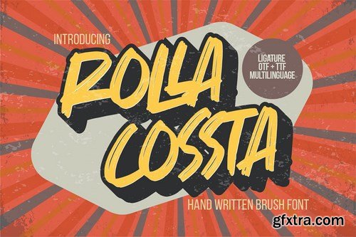 Rolla Cossta - Handwritten Brush Font