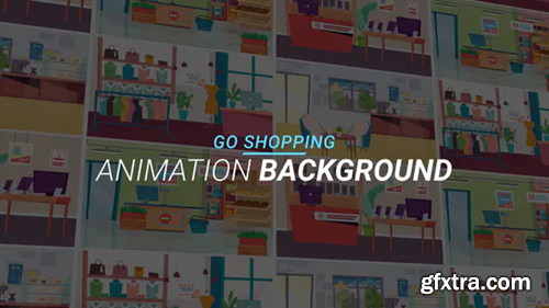 Videohive Go shopping - Animation background 34221830