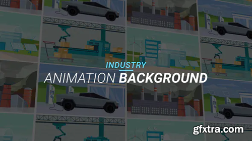 Videohive Industry - Animation background 34221960