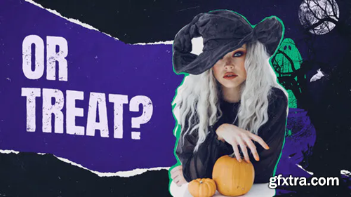 Videohive Halloween Sketch & Collage Intro 34226951