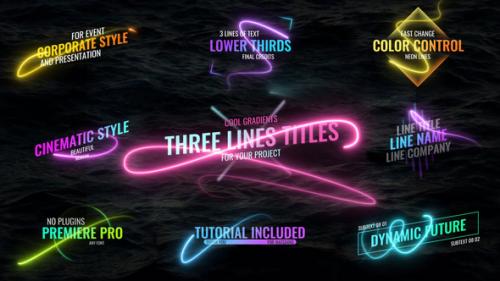 Videohive - Light Lines Titles - 34180230
