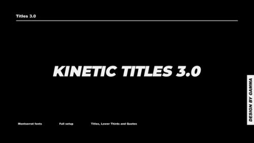 Videohive - Kinetic Titles 3.0 | FCPX & Apple Motion - 34226713