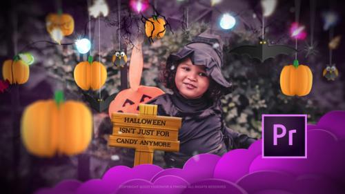 Videohive - Halloween Stylish Slideshow Opener Mogrt - 34256895
