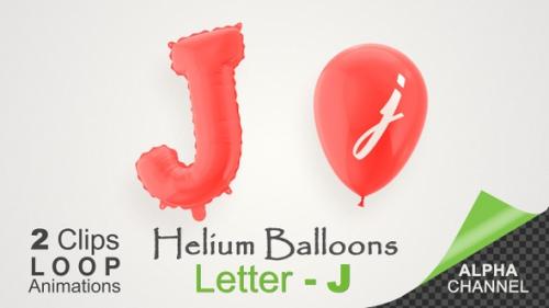 Videohive - Balloons With Letter – J - 34158288