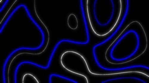 Videohive - Concept 4-T1 Abstract Liquid Lines Medium Blue Animation Background - 34158718