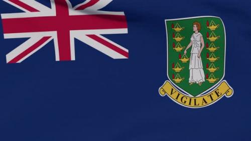 Videohive - Flag Virgin Islands UK Patriotism National Freedom Seamless Loop - 34164013