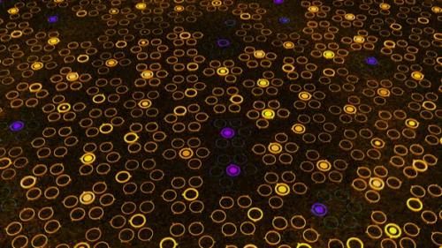 Videohive - Glowing electronic pattern of moving dots - 34167859