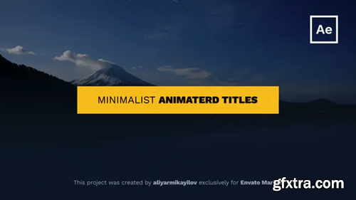 Videohive Minimalist Animated Titles 34146249