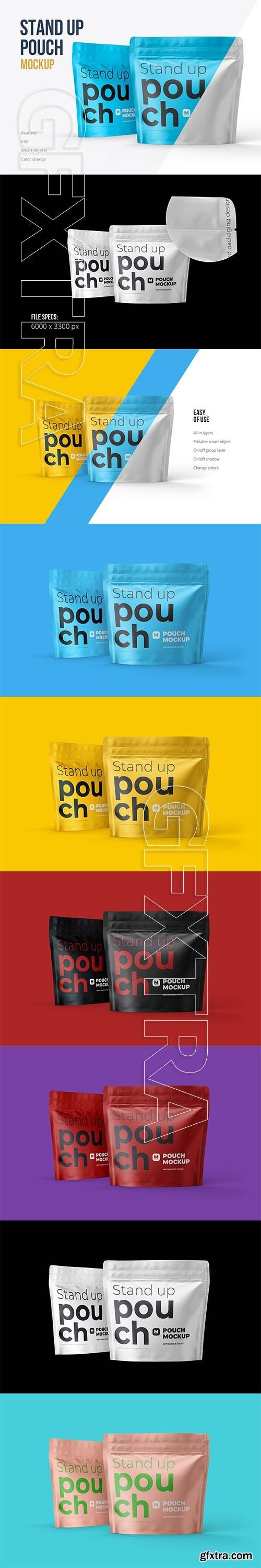 CreativeMarket - Stand-up Pouch Mockup (square) 5110107