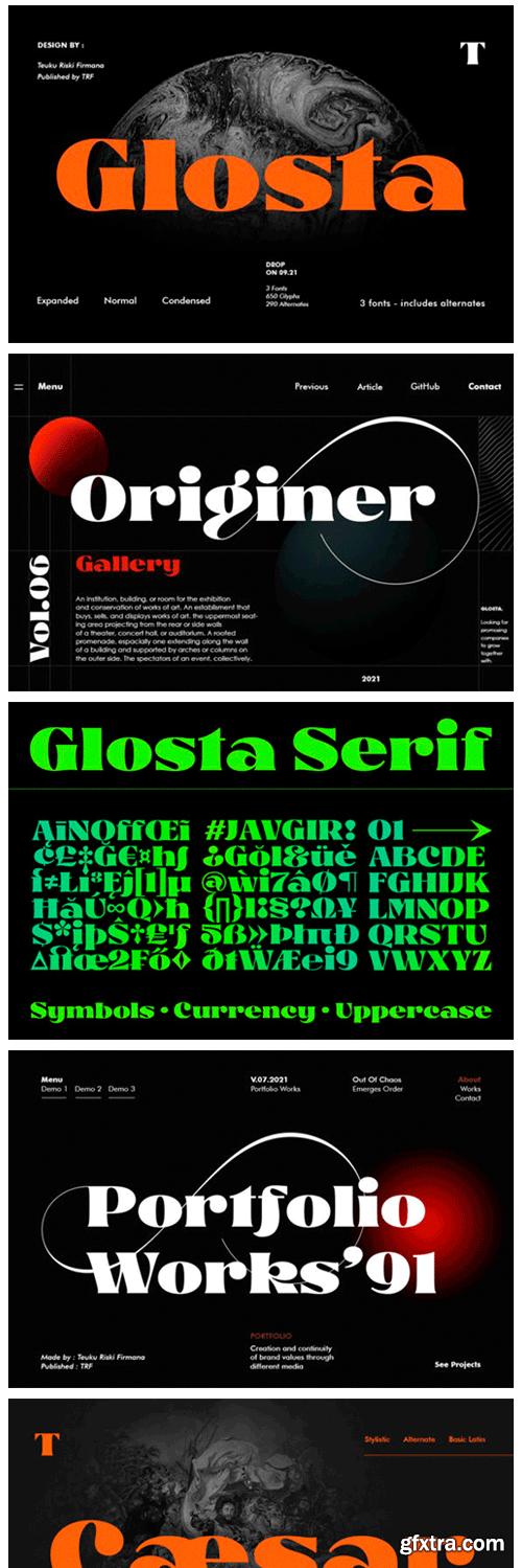 Glosta Font