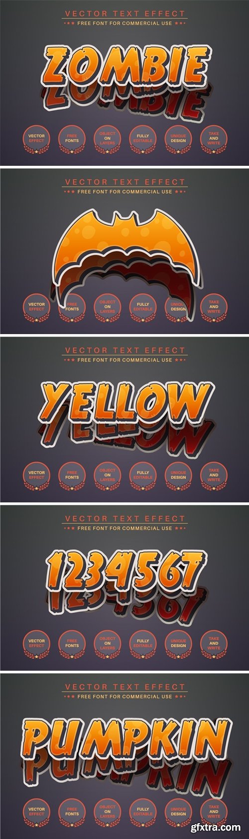 Zombie Sticker - Editable Text Effect, Font Style