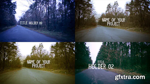 Videohive Road Forest Motion Title 10506666