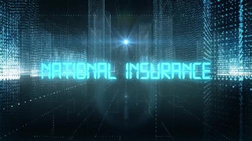 Videohive - Skyscrapers Digital City Tech Word National Insurance - 34242377