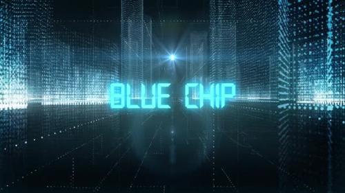 Videohive - Skyscrapers Digital City Tech Word Blue Chip - 34242385