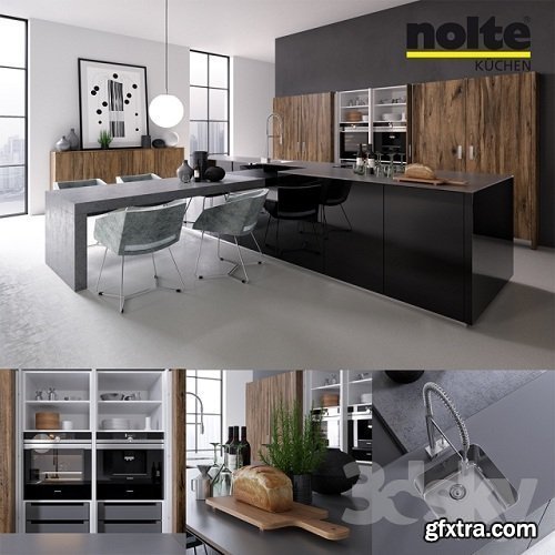 Kitchen NOLTE Legno (vray GGX, corona PBR)
