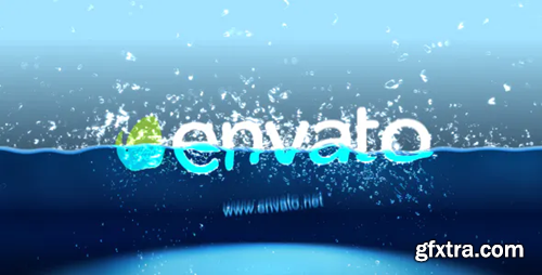 Videohive Half Water logo intro 17929264