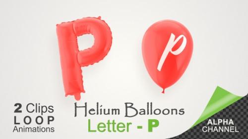 Videohive - Balloons With Letter – P - 34213404