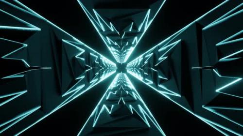 Videohive - Sci-fi Turquoise Tower 4K - 34215918